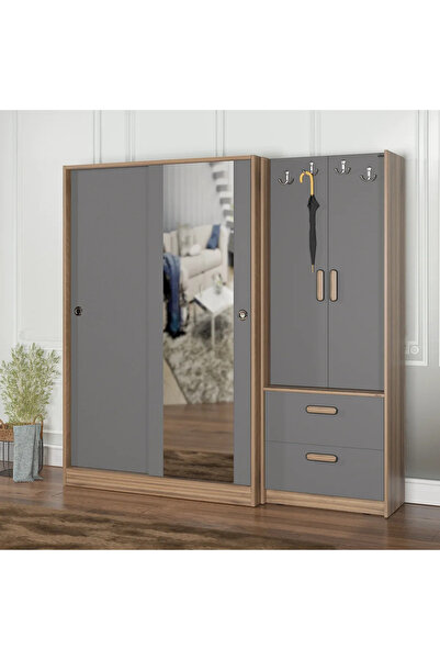 Abre VM-300348 ANTRASİT VESTİYER PORTMANTO