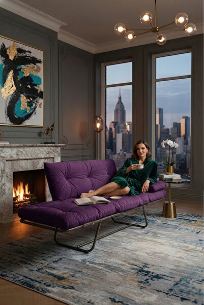 AVYNA Premium Katlanır Yataklı İkili Kanepe | Modern Mekanizmalı Çekyat | Şık...