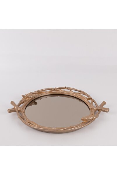 Selim صينية مافيرا مرآة بلون المنك