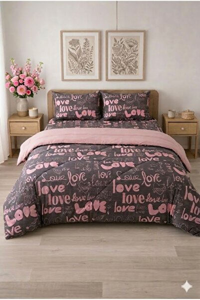 BAMİROSE Diamond Luxury Wellsoft Double-Sided Quilt + Pillowcase, Sleeping, D...