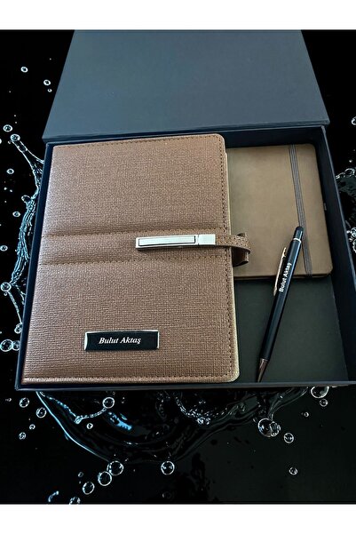 kerem promosyon Kişiye Özel Kutulu Organizer Defter Kalem Seti