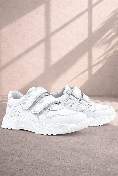 Rakerplus Γνήσιο δέρμα Λευκό Παπούτσια για κορίτσια με ψηλή σόλα