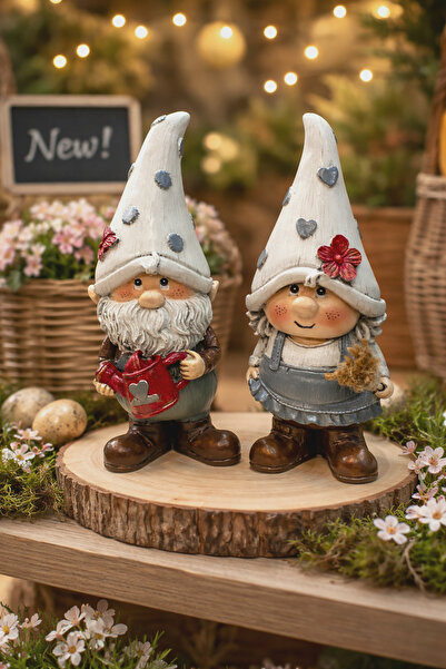Gardenya Gnome Şans Cüceleri 2 ' li Takım
