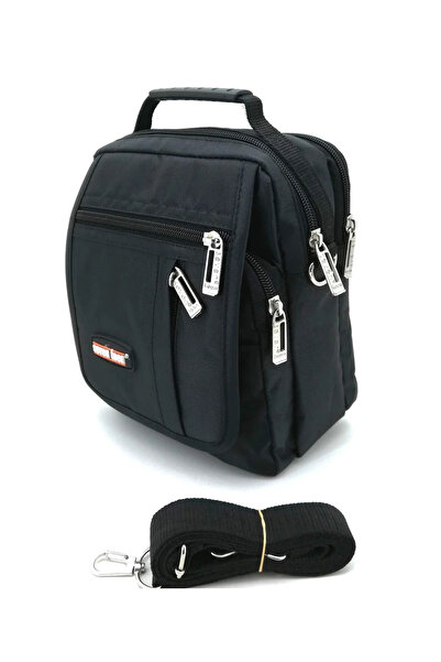 SEVENTEEN SEVEN TEEN SU GEÇİRMEZ KUMAŞ ÇOK GÖZLÜ EL ÇANTASI 2248 (SİYAH)