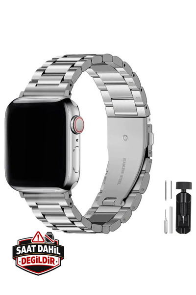 PSGT Apple Watch Uyumlu S10 S11 -46mm (42/44/45/49)mm Paslanmaz Çelik Modernfit