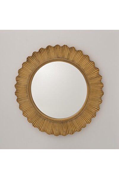 Selim Flashy Yuvarlak Ayna Altın