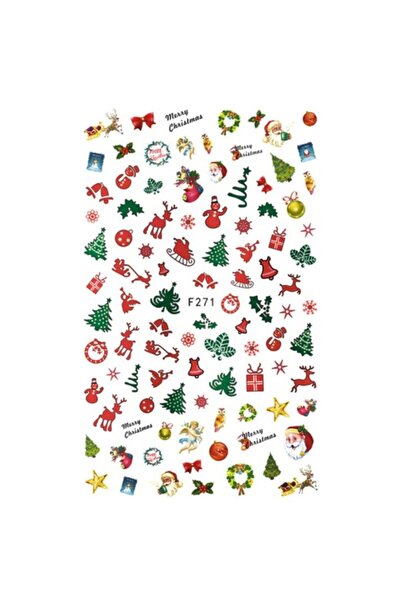 POP Beauty Nail Art Tırnak Süsleme Sticker, Christmas(yılbaşı), Tırnak Dövmes...
