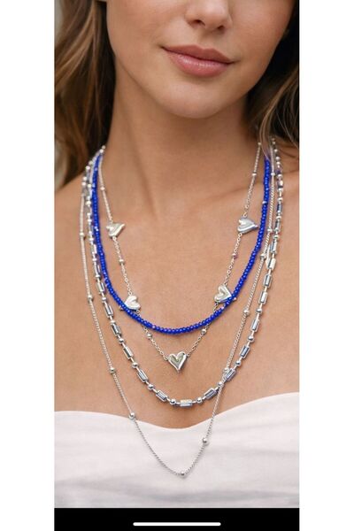 zamansız takı çoklu kolye