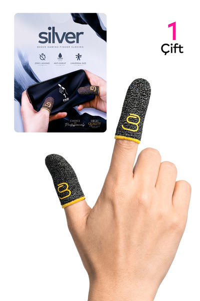 Bhave Pubg Parmaklık 1 Çift-pubg Parmak Eldiveni- Silver Ter Geçirmez Oyuncu ...