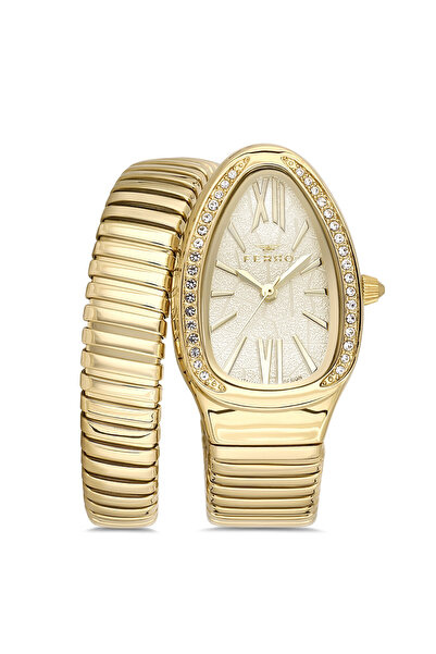 FERRO Yellow Steel Cord Women Wrist Watch Fl40154A-B4 3Atm Waterproof 2 Year ...