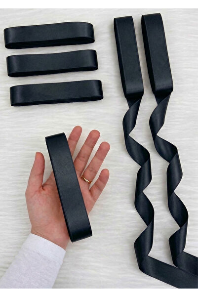 Nazarone Σατέν Κορδέλα 3cm-10mt-μαύρη(1812)