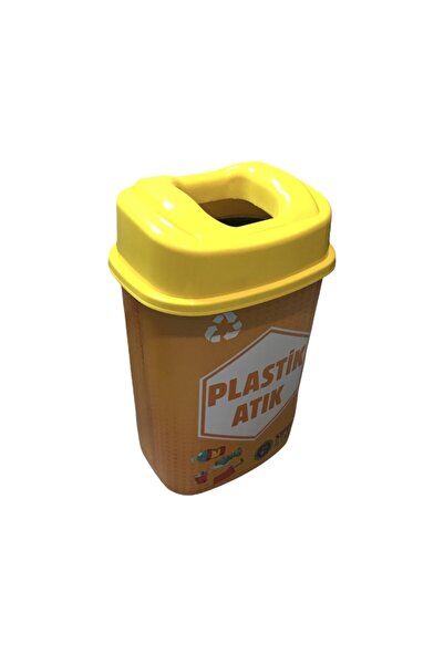Sağlam Sıfır Atık Geri Dönüşüm Atık Kutusu 2'li Set 60 Lt (Kağıt ve Plastik )