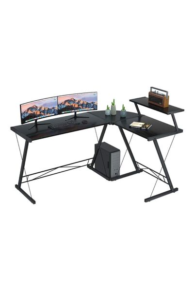 GAMEON 3 in 1 L-Shaped Slayer II XL Series Gaming Desk