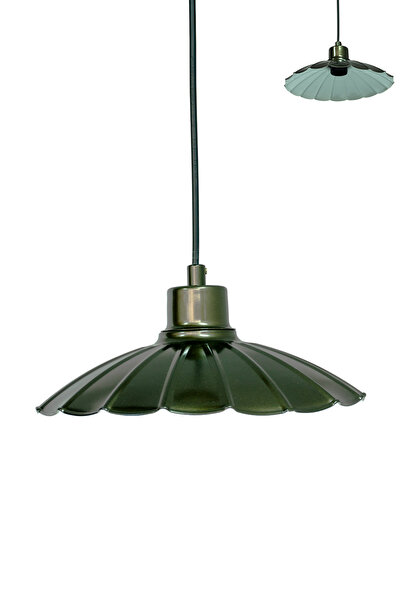 Siu Dilimli Antik iç Beyaz Metal Sarkıt Avize 25 cm – Retro Endüstriyel Mutfa...