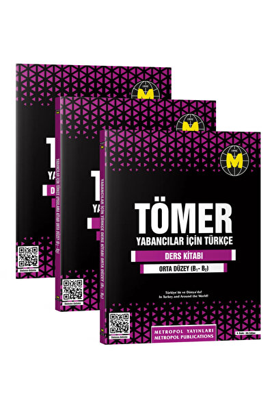 Metropol Yayınları طقم تدريس تركي تيمر-أجنبي (B1-B2) منتصف المستوى