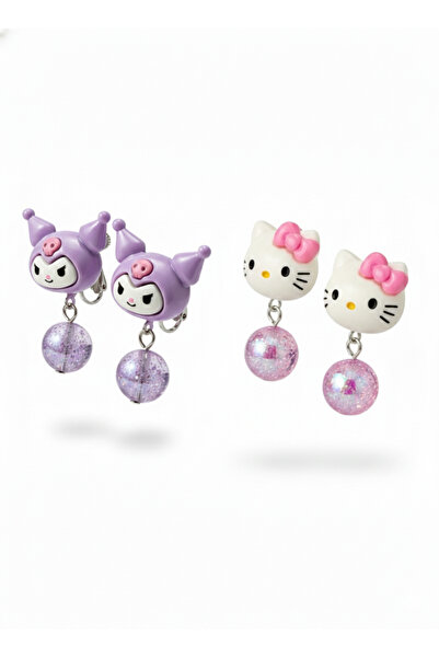 shop Hello Kitty Kuromi Sanrio Karakterli Karışık Renk ve Model Sıkıştırmalı ...