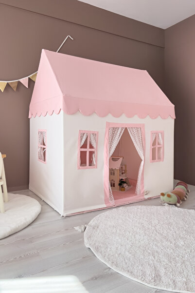 PAMUKA Oyun Evi Large Pembe Beyaz
