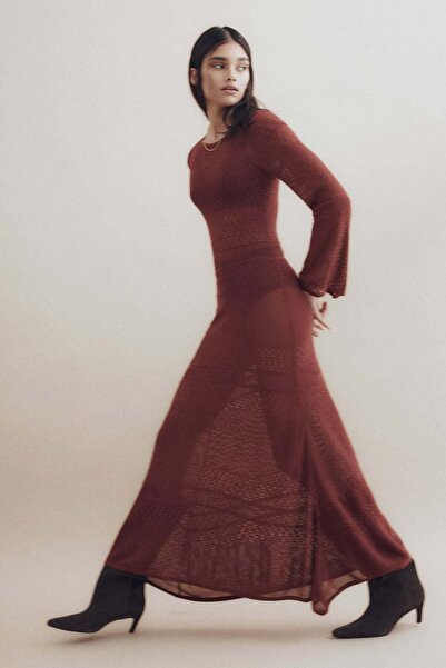 H&M Pointelle-knit maxi dress