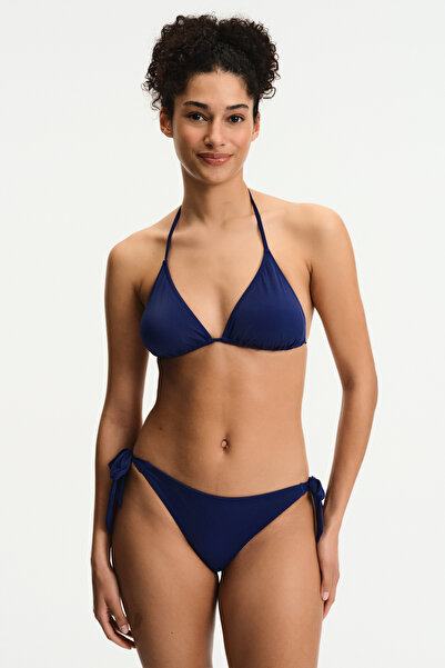 Penti Partea inferioară de bikini brazilian albastru marin