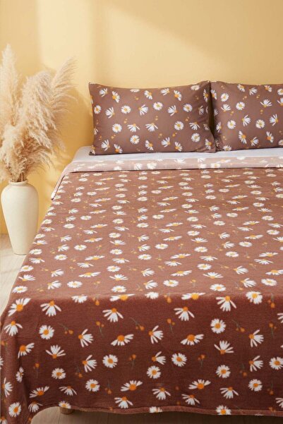 Rivaİstanbul قهوة ديزي مزدوج بطانية فرو