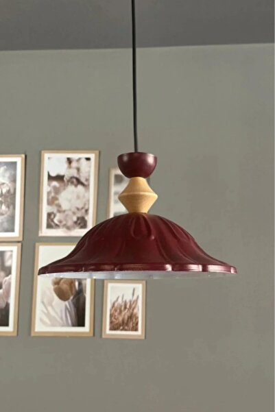 Bamyum Ralivo Vişne Çürüğü Metal Avize Tekli Q Şapka Başlık Mutfak Modern Dek...