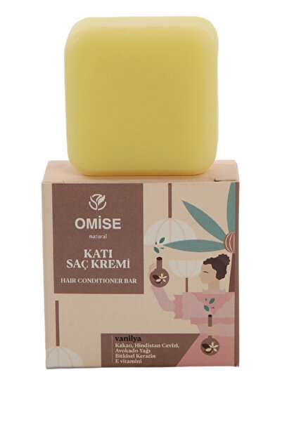 Omise natural Katı Saç Kremi Vanilya Bitkisel içerik 65 gr | Yoğun Bakım & Bi...