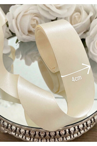 Nazarone Satenska traka 4cm-10m-krem (103)