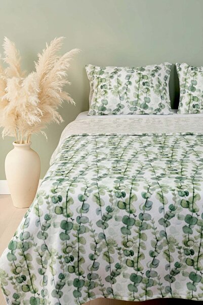 Rivaİstanbul أوكالبتوس مزدوج بطانية فرو