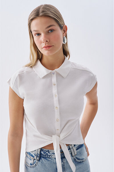 Mudo بلوزة بدون أكمام مربوطة