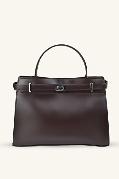 birizmoda Γυναικεία τσάντα χεριών και ώμου με λεπτομέρεια μπροστινής κλειδαρι...