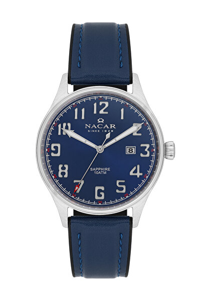 Nacar Sapphire Glass Sports Blue Men's Wristwatch Nc08-29430617-All3