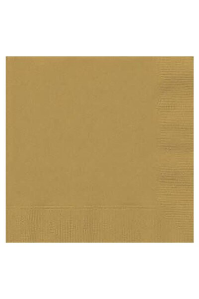 partidolu 16 золотистих паперових серветок для вечірок, 33 см.