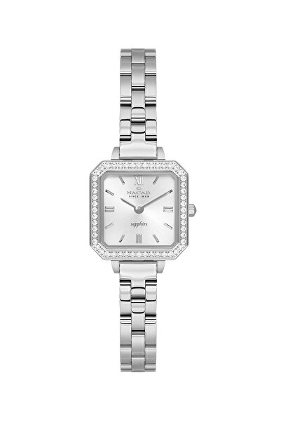 Nacar Sapphire Glass Silver Women's Wristwatch Nc08-39430759-Asms