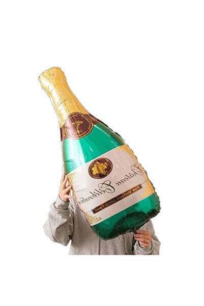 partidolu بالون فوليو على شكل زجاجة شامبانيا لحفلات الزفاف مقاس 86 × 45 سم لو...