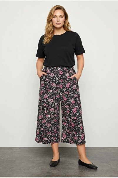 Stil Diva Mărime mare cu model croială largă cu buzunare material elastic Pan...