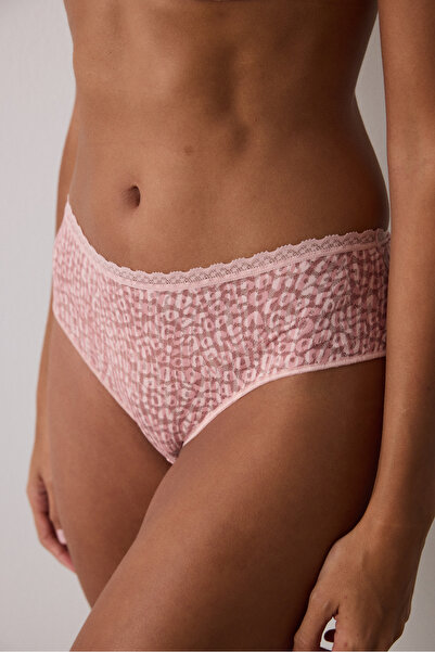 Penti Ανοιχτό Dusty Rose Easy Lace Hipster εσώρουχο με χαμηλή μέση