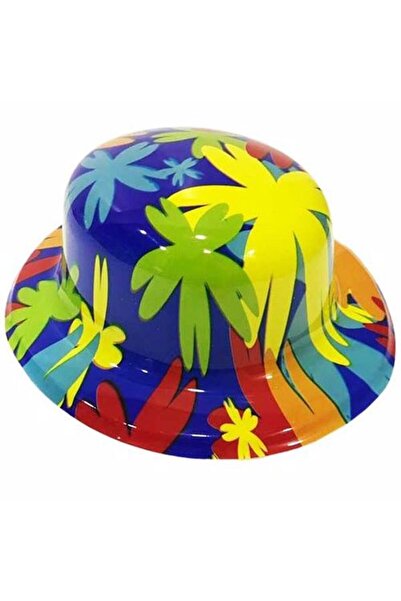 partidolu Șapcă de petrecere rotundă din plastic cu model de flori pentru adu...