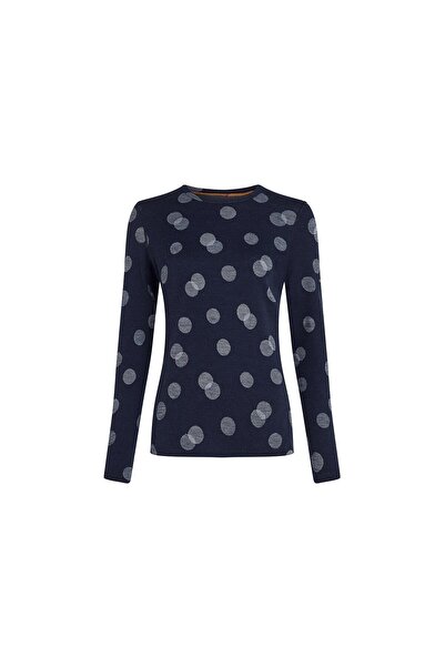 Icebreaker Bluză Dama Merino 260 Vertex Termic Crewe Falling Flakes Midnight ...