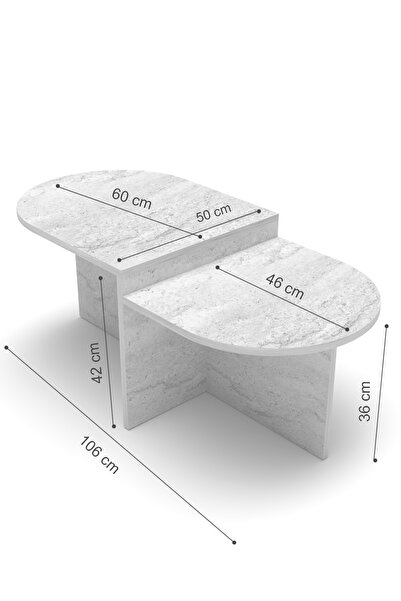 GOLDFALEZ Orta Sehpa Yan Sehpa Tekli Setro Atlantik Çam 9511