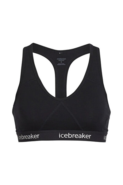 Icebreaker Bustieră de damă Sprite Racerback Negru