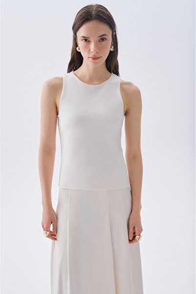 Mudo Fitted Sleeveless Crewneck Bluz