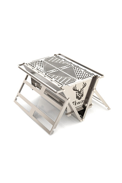 FİWAYS Katlanır Krom Paslanmaz Mangal