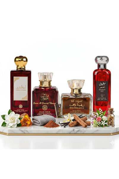 Ard Al Zaafran Set 4 Parfumuri Arabesti De Femei 100ML - Ameerat Sharq + Sama...