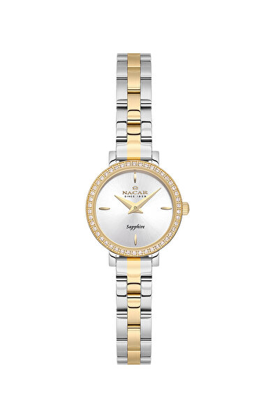 Nacar Sapphire Glass Silver - Gold Women's Watch Nc08-39890196-Csms