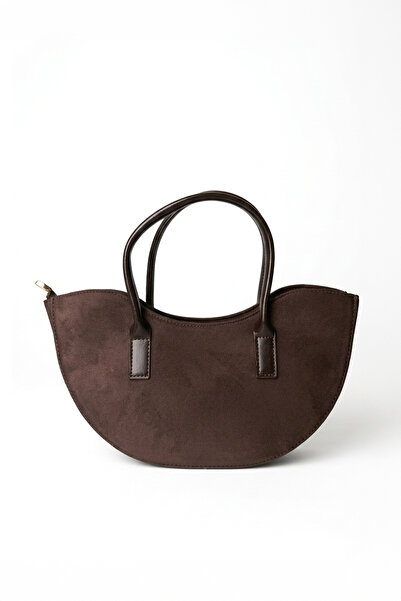 Moon Çanta MOON LUNE Сумка через плече із замші, колір гіркий кави