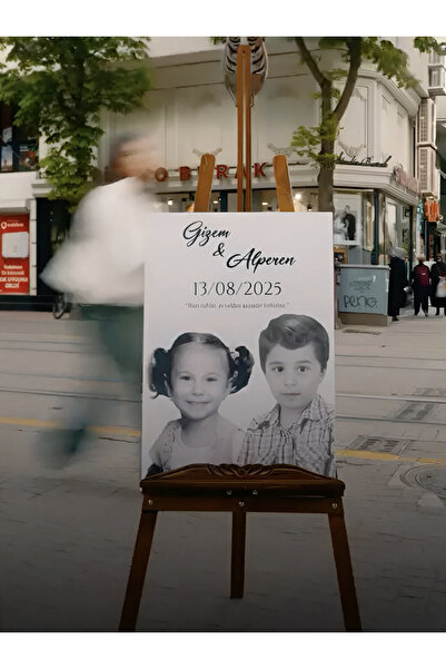 photonom Karşılama Panosu 70x100cm - Mega Boy / Düğün & Kına & Nişan & Söz & ...