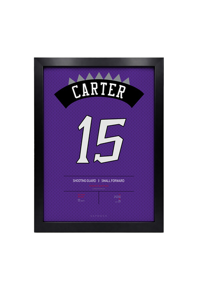 KAYNOCK Vince Carter Jersey, Toronto Raptors, Nba, Basketbol, Poster Tablo Si...