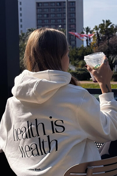 Le'Sluette Жіночий оверсайз 100% бавовняний принтований світшот Pilates Healt...