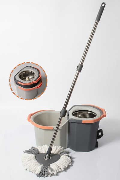 valletta Asatoma Pedallı Kirli Ve Temiz Su Hazneli Temizlik Seti Mop Paspas