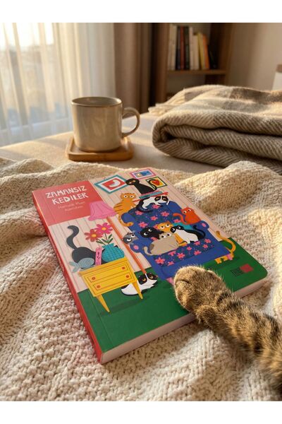 Thinkbook Agendă atemporală, Agendă colorată cu pisică de pagini